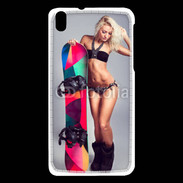 Coque HTC Desire 816 Snowboard Sexy