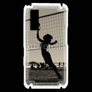 Coque Samsung Player One Beach Volley en noir et blanc 115