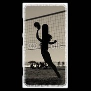 Coque Nokia Lumia 920 Beach Volley en noir et blanc 115