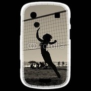 Coque Blackberry Bold 9900 Beach Volley en noir et blanc 115