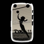 Coque Blackberry Curve 9320 Beach Volley en noir et blanc 115