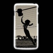 Coque LG L5 2 Beach Volley en noir et blanc 115