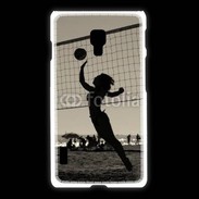 Coque LG L7 2 Beach Volley en noir et blanc 115