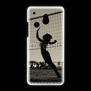 Coque HTC One Mini Beach Volley en noir et blanc 115