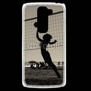 Coque LG G2 Mini Beach Volley en noir et blanc 115