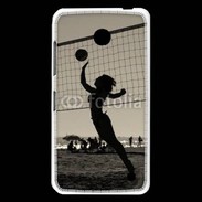 Coque Nokia Lumia 630 Beach Volley en noir et blanc 115