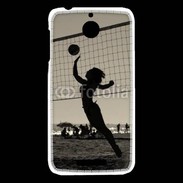 Coque HTC Desire 510 Beach Volley en noir et blanc 115
