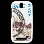 Coque HTC One SV Timbre France Alsace 1977