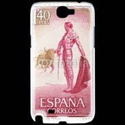 Coque Samsung Galaxy Note 2 Timbre Espagne Corrida