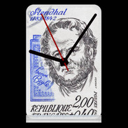 Pendule de bureau Timbre France Stendhal