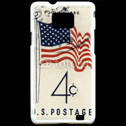 Coque Samsung Galaxy S2 Timbre vintage USA