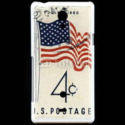 Coque Sony Xperia T Timbre vintage USA