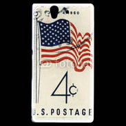Coque Sony Xperia Z Timbre vintage USA