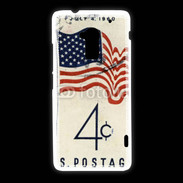 Coque HTC One Max Timbre vintage USA