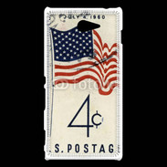 Coque Sony Xperia M2 Timbre vintage USA