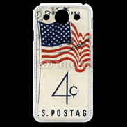 Coque LG G Pro Timbre vintage USA