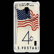 Coque LG F6 Timbre vintage USA