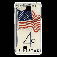 Coque LG F5 Timbre vintage USA