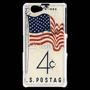 Coque Sony Xperia Z1 Compact Timbre vintage USA