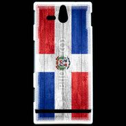 Coque Sony Xperia U Drapeau République Dominicaine