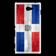 Coque Sony Xperia M2 Drapeau République Dominicaine