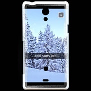 Coque Sony Xperia T Snapchat Cool Story ZG