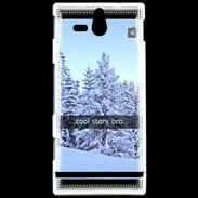 Coque Sony Xperia U Snapchat Cool Story ZG