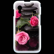 Coque Samsung ACE S5830 Rose et Galet Zen