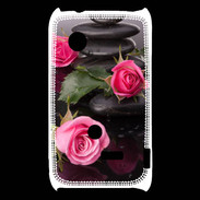 Coque Sony Xperia Typo Rose et Galet Zen
