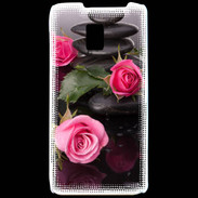 Coque LG P990 Rose et Galet Zen