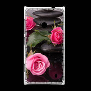 Coque Nokia Lumia 520 Rose et Galet Zen