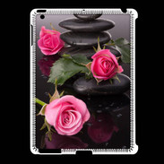 Coque iPad 2/3 Rose et Galet Zen