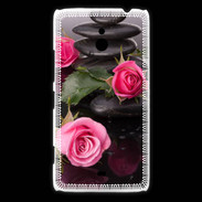 Coque Nokia Lumia 1320 Rose et Galet Zen