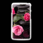 Coque LG L5 2 Rose et Galet Zen