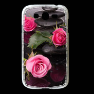 Coque Samsung Galaxy Grand Rose et Galet Zen