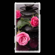 Coque Sony Xperia M2 Rose et Galet Zen