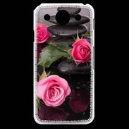 Coque LG G Pro Rose et Galet Zen