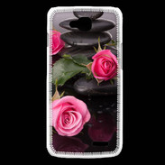 Coque LG L90 Rose et Galet Zen