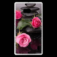 Coque Nokia Lumia 930 Rose et Galet Zen