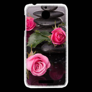 Coque HTC Desire 510 Rose et Galet Zen