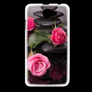 Coque HTC Desire 516 Rose et Galet Zen