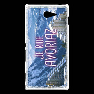 Coque Sony Xperia M2 Je ride Avoriaz ZG