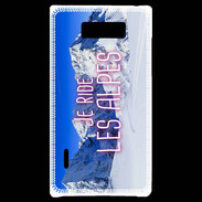 Coque LG Optimus L7 Je ride Les Alpes ZG