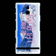 Coque Sony Xperia P Je ride Les Alpes ZG