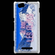 Coque Sony Xperia M Je ride Les Alpes ZG