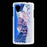 Coque LG Nexus 5 Je ride Les Alpes ZG
