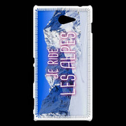 Coque Sony Xperia M2 Je ride Les Alpes ZG