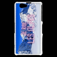 Coque Sony Xperia Z1 Compact Je ride Les Alpes ZG