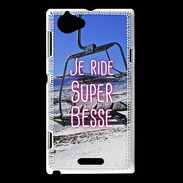 Coque Sony Xperia L Je ride Super-Besse ZG