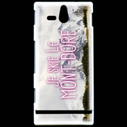 Coque Sony Xperia U Je skie Le Mont Dore ZG